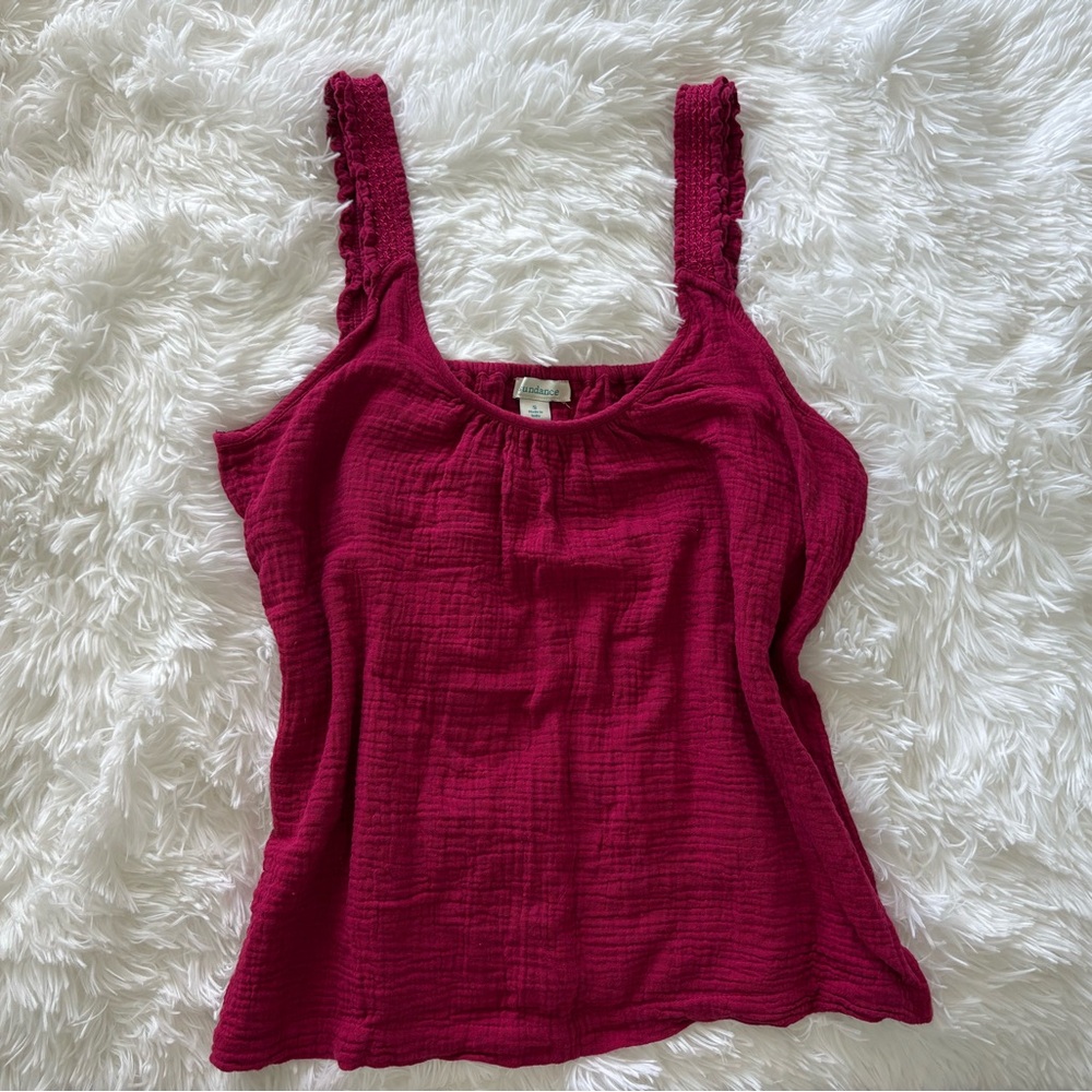 Sundance Sleeveless Cotton Tank Top